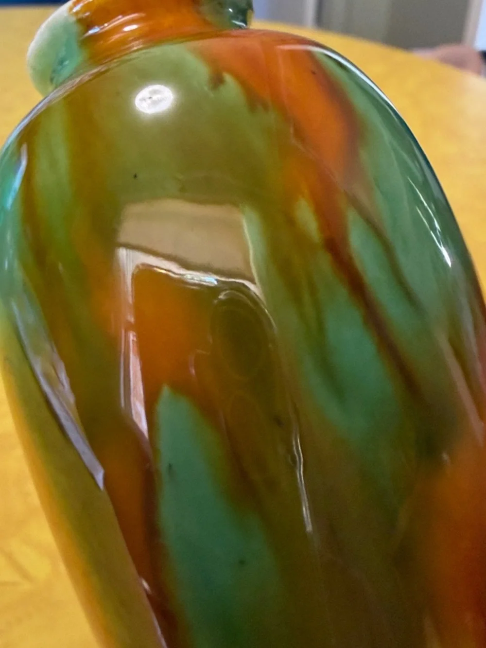 Vintage Ceramic Drip Bud Vase